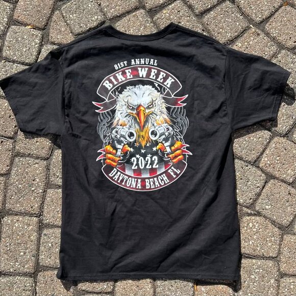 Daytona Beach Bike Week 2022 T Shirt Sz L - Picture 1 of 8